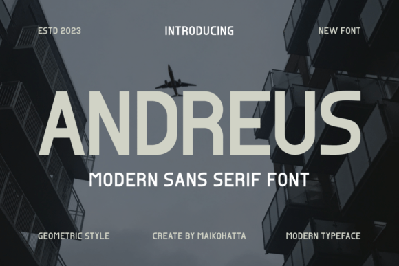 Andreus: A Modern Sans Serif Font for Branding Projects