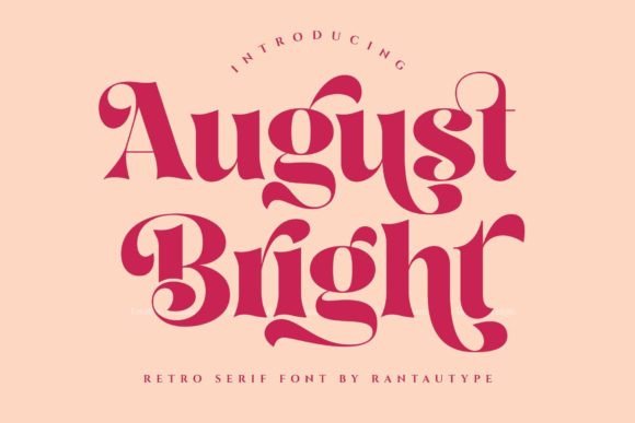 August Bright: A Modern Serif Font for Digital Marketing