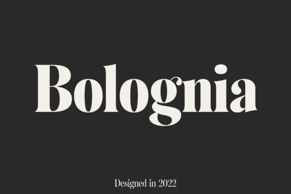 Bolognia: A Contemporary Serif Font for Modern Branding