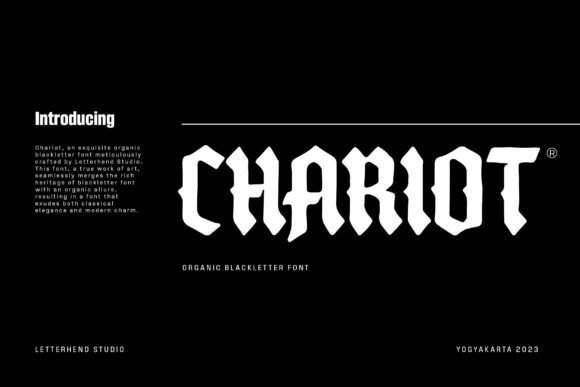 Chariot: A Blackletter Font That Breathes Life into Branding