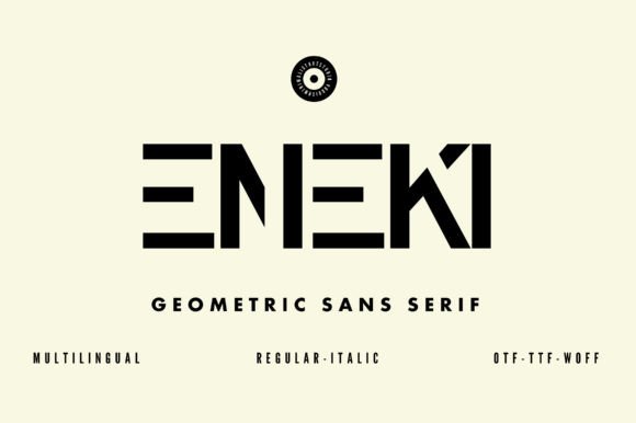 Eneki: A Modern Sans Serif Font for Handmade Creations