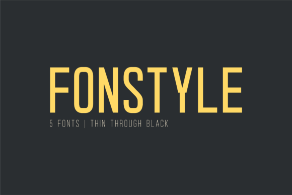 Fonstyle: A Modern Sans Serif Font for Branding Projects