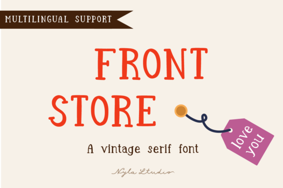 Front Store: A Modern Serif Font for Polished Branding