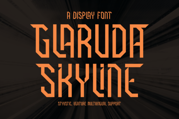 Glaruda Skyline: A Bold Serif Font for Brand Identity