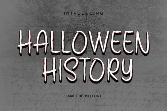 Halloween History Font for Web Design