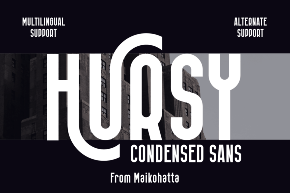 Hursy: A Bold Sans Serif Font for Digital Branding