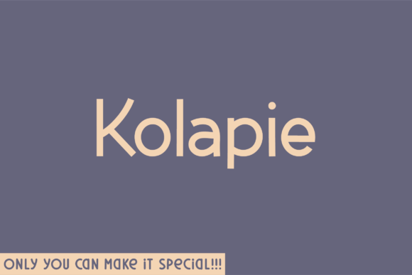 Kolapie: A Modern Sans Serif Font for Clean Editorial Design