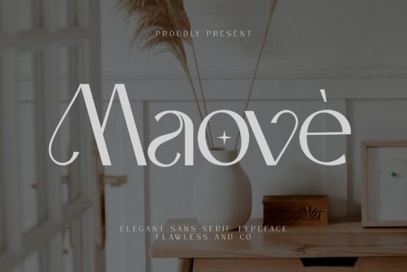 Maove - A Modern Sans Serif Font for Crafters and Designers