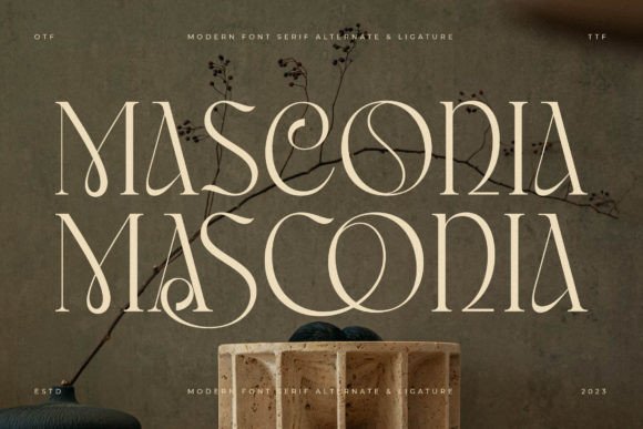 Masconia: A Serif Font That Elevates Branding