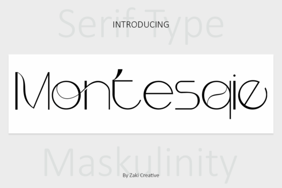 Montesqie: A Classy Serif Font for Web Design