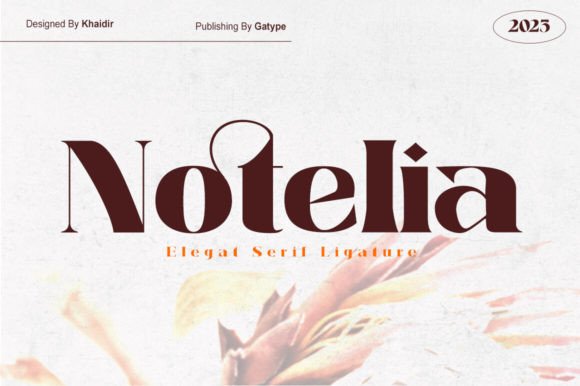 Notelia Serif Font for Editorial Design and Content Creation