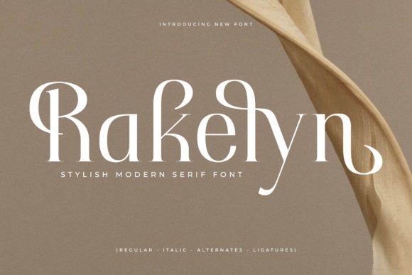 Rakelyn Serif Font for Modern Branding