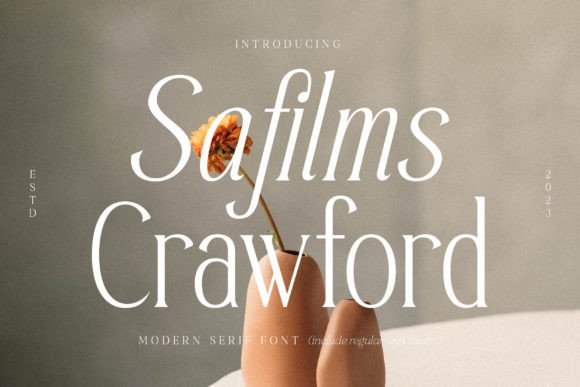 Safilms Crawford Typeface for Modern Branding
