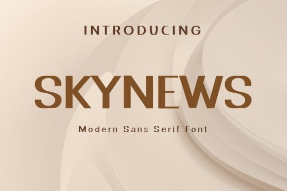 Skynews Font for Modern Editorial Design