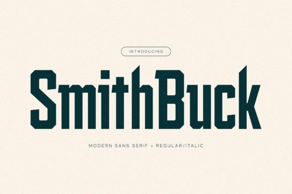 Smith Buck: A Stylish Sans Serif Font for Craft Projects