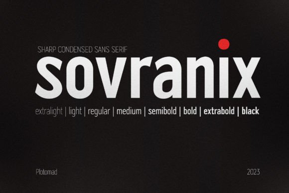 Sovranix: A Modern Font for Handmade Creations