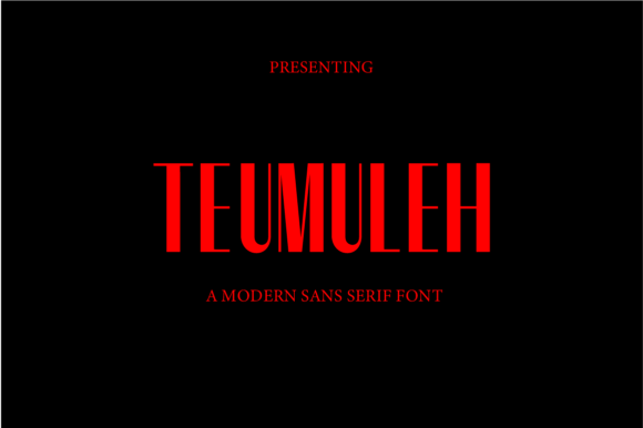 Tumuleh: A Sans Serif Font for Modern Branding