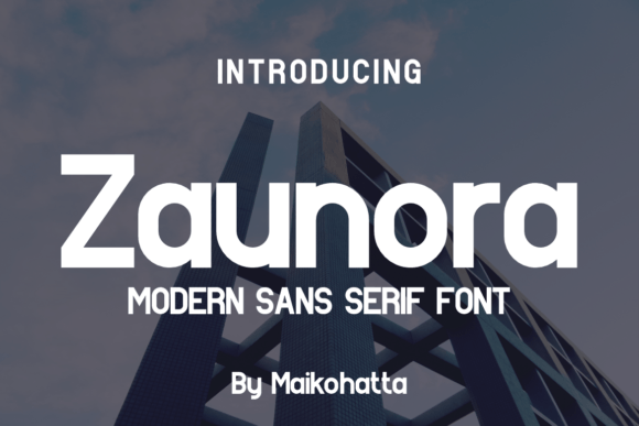 Zaunora: A Modern Sans Serif Font for Web Design